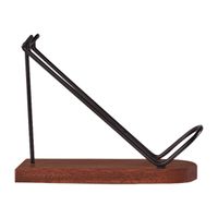 Flaschenhalter Dunkles Holz mit Bügel