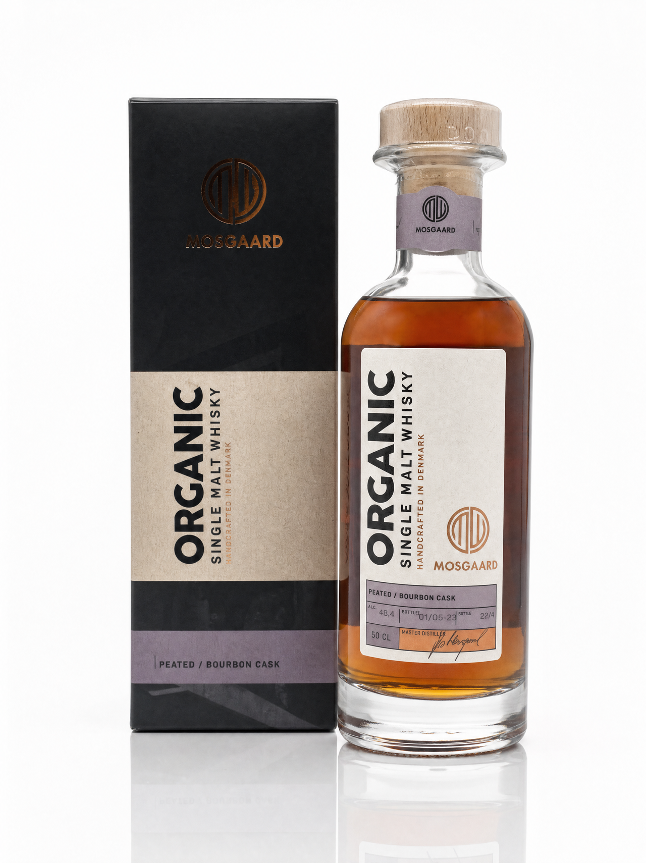 Mosgaard Organic Single Malt peated Bourbon