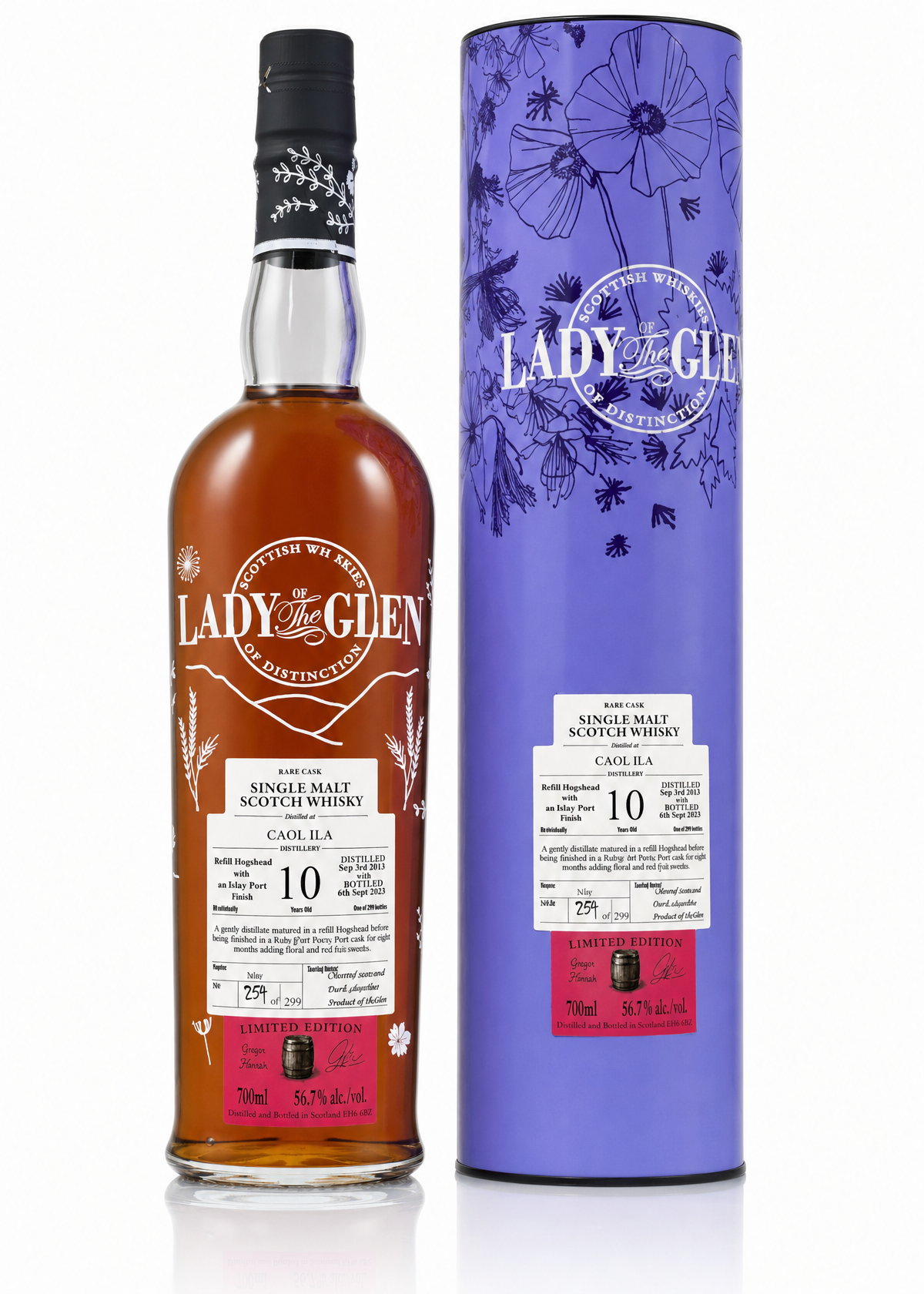 Caol Ila 10Y Lady Of The Glen Refill Ruby Port Finish